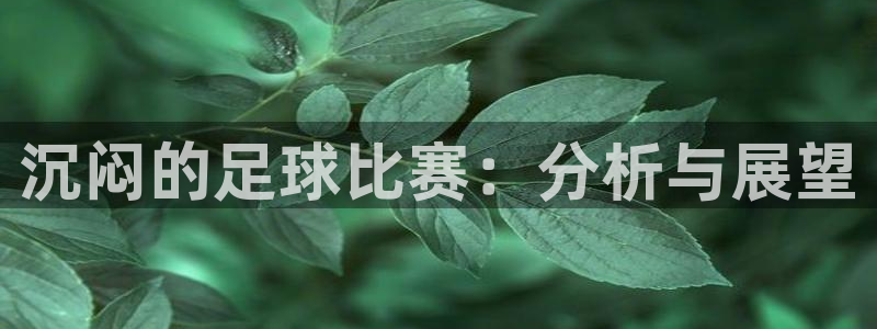  沉闷的足球比赛：分析与展望