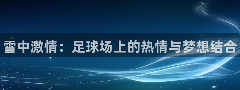  雪中激情：足球场上的热情与梦想结合